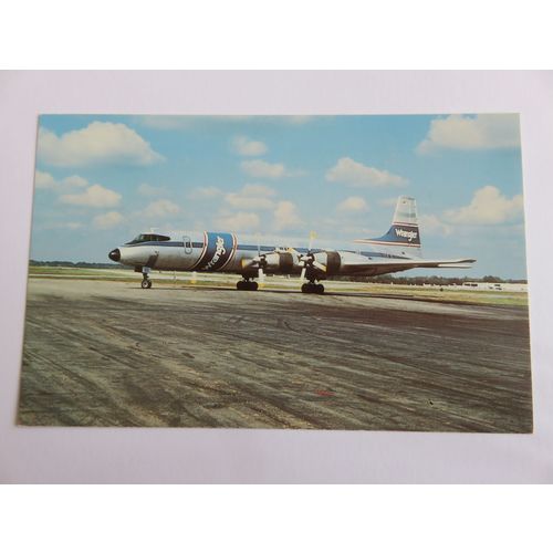 Wrangler Aviation Canadair CL-44D4-6 Aviation Postcard