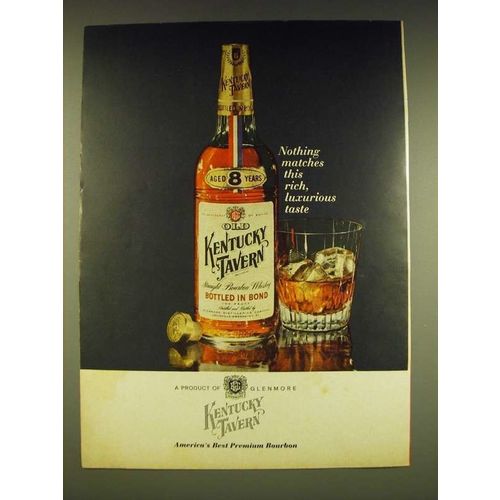 1962 Kentucky Tavern Bourbon Ad - Nothing matches this rich, luxurious taste