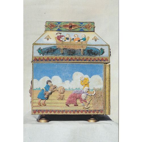 Colour Postcard - Millennium Stumpwork Casket by Barbara & Roy Hirst