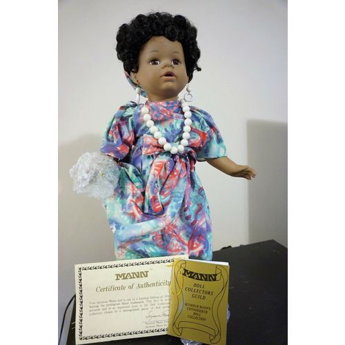 Seymour Mann Connoisseur Collection Porcelain Doll - FLEURETTE African American