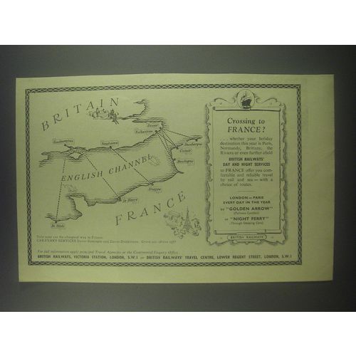1954 British Railways Ad - Crossing to France?