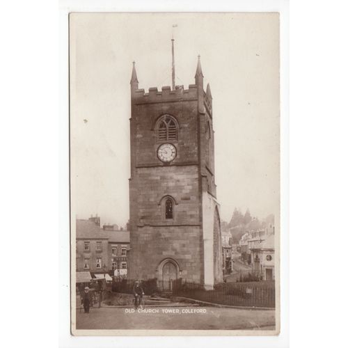 Old Church Tower Coleford Postcard RP Gloucestershire