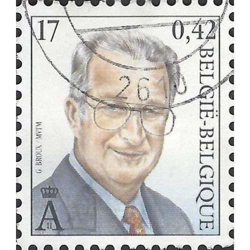 BELGIUM, King Albert II, blue 1999, €0.42, 17F, #2