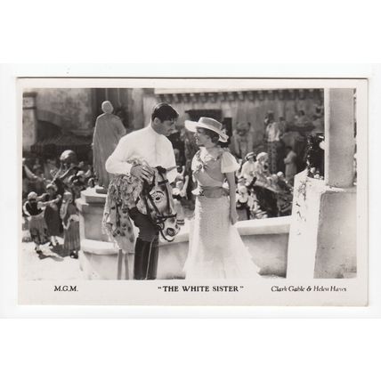 Clark Gable & Helen Hayes The White Sister Postcard Film Weekly Filmshots C