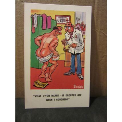 SAUCY SEASIDE POSTCARD unused. D. Constance Ltd. no 222 humour by Pedro doctor