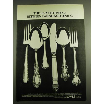 1971 Towle Silverware Advertisement - Candlelight, King Richard, El Grandee