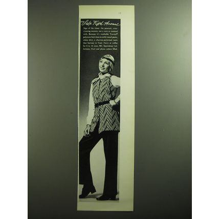 1970 Saks Fifth Avenue Pantsuit Advertisement - Very Saks Fifth Avenue
