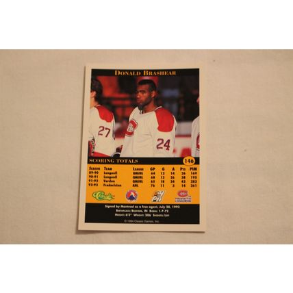 Donald Brashear 1994 Classic Pro Prospects NO. 146
