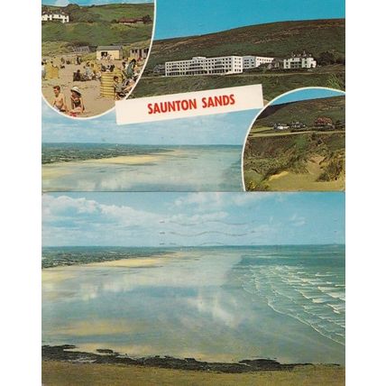 Saunton Sands 2x 1970s Postcard s