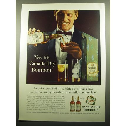 1957 Canada Dry Bourbon Advertisement - Yes, it's Canada Dry Bourbon
