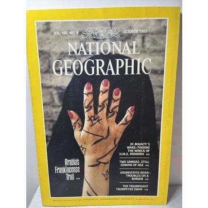 National Geographic Magazine October 1985 Arabia's Trail - Vintage Collectable
