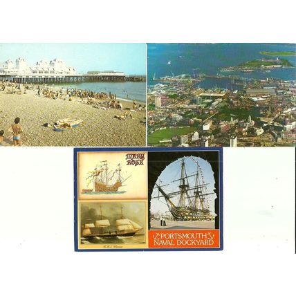 Hampshire PORTSMOUTH & SOUTHSEA Seven Postcards by J. Arthur Dixon