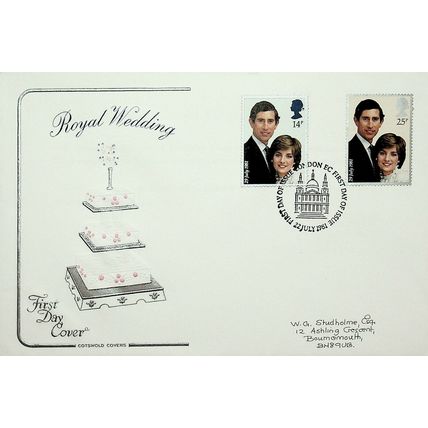 1981 Royal Wedding, London St Paul's Postmark, Cotswold FDC