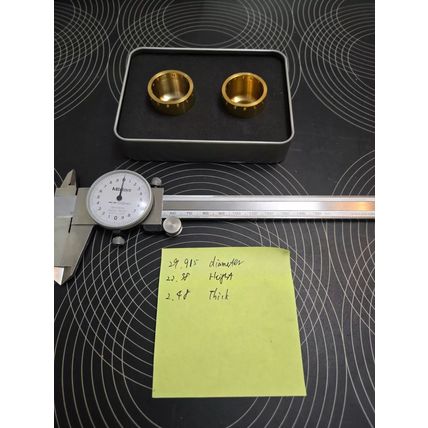 30*23mm Titanium Nitride coated caliper piston Nissin Brembo M40 M50 GP4-RX MS