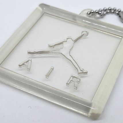 Nike Air Jordan Jumpman Hang Tag Keychain - 2.5" Clear Plastic