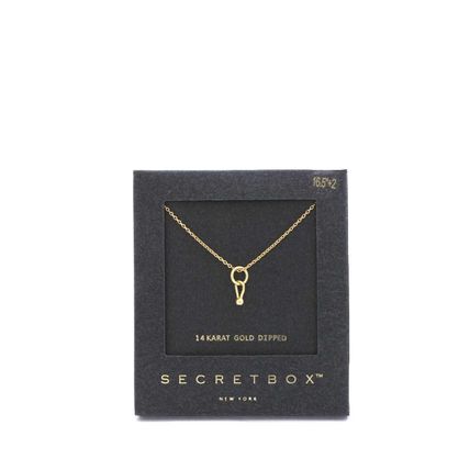 Secret Box Dainty Ring Charm Necklace