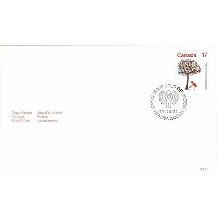 CANADA 1979 INTERNATIONAL YEAR OF THE CHILD TREE OF LIFE FIRST DAY COVER FDC