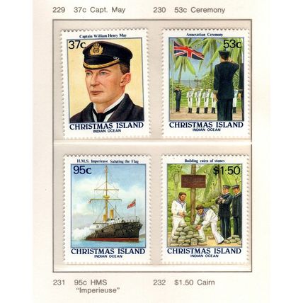 Christmas Island ASC 229-32 1988 Centenary of Annexation,Mint never hinged