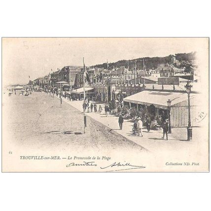 14 - Trouville sur mer - La promenade de la plage