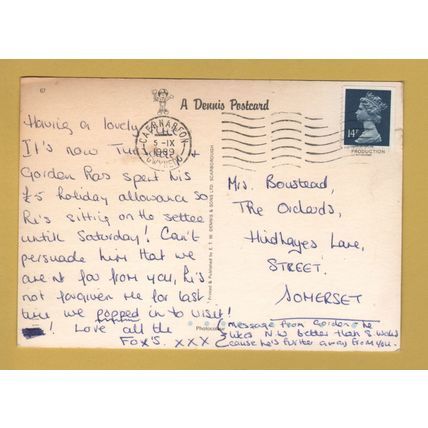 Tryfan, Nant Ffrancon, Snowdonia - Postally Used - Caernarfon 5th September 1989