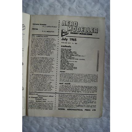 1965 Aeromodeller Magazine - July