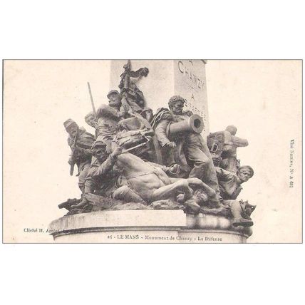 72 - Le Mans - monument de Chanzy - la défense