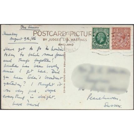 Newhaven Harbour, Sussex, 1956 - Judges RP Postcard