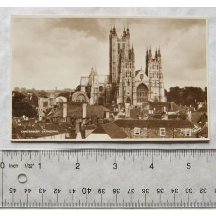 vintage postcard Canterbury Cathedral