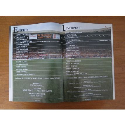 1989 EVERTON V LIVERPOOL FA CUP FINAL PROGRAMME