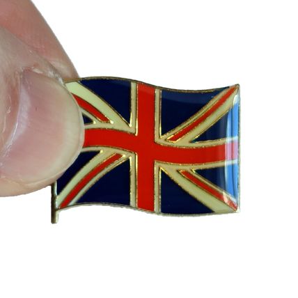Union Jack Flag Enamel Pin Badge United Kingdom Lapel 2.5 cm X 1.9 cm BA230