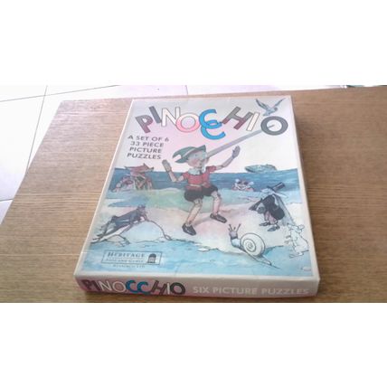 PINOCCHIO Jigsaw Puzzles (6 x 33 Large Pieces) Heritage Toys & Games (2008)