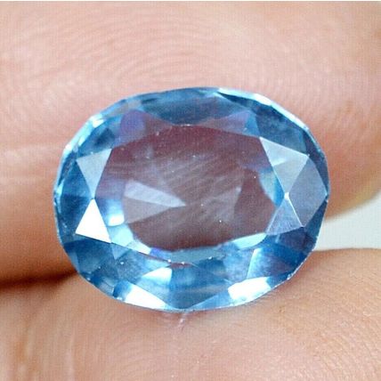 Natural Brazilian Blue Aquamarine 5.70 Ct Oval Cut Loose Gemstone