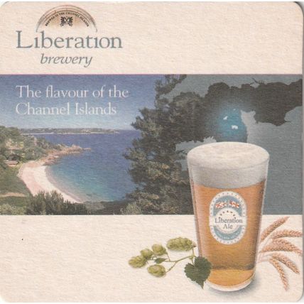 BEER MAT - LIBERATION BREWERY (JERSEY) - (Cat No 001) - (2010)
