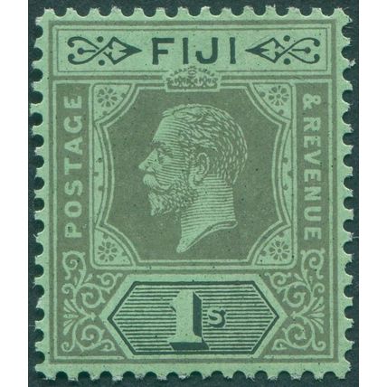 Fiji 1924 1s black on emerald Die II SG238 unused