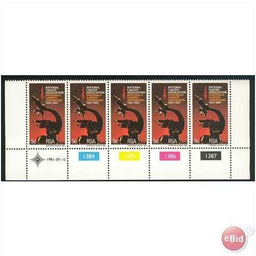 South Africa 1981 - SG 497 - 5c Nat Cancer Assoc x5 MNH