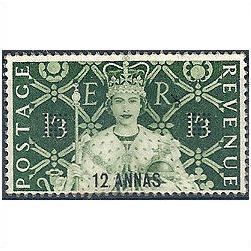 BPO in E Arabia 1953 SG53 12a on 1s3d Coronation M/Mint