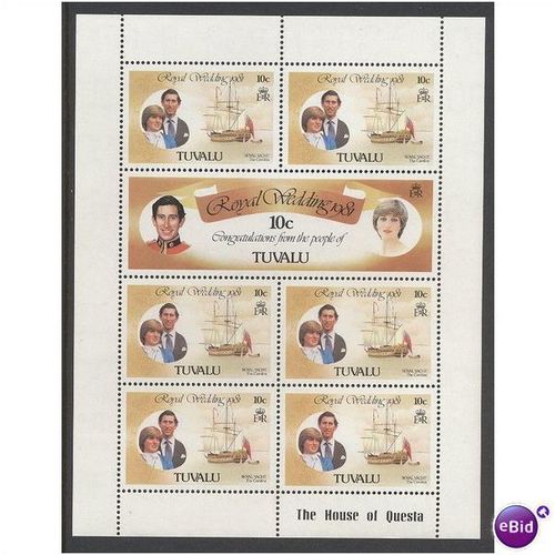 1981 Royal Wedding sheetlet 168 x 6 and 169.Unmounted Mint.Oct11