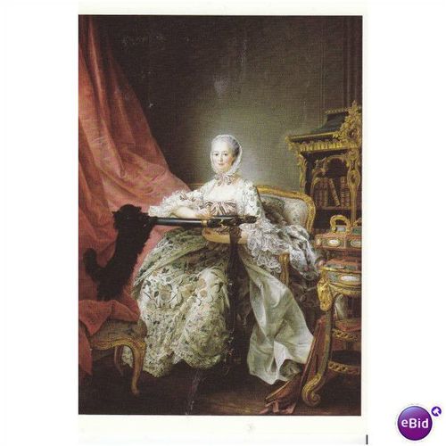 Colour Postcard - Madame de Pompadour by F-H Drouais