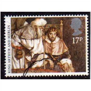 Great Britain 1985 Arthurian Legends 17p King Arthur Used SG 1294 Sc 1115 stamp