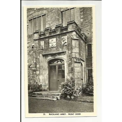 Devon BUCKLAND ABBEY Front Door Postcard by Lilywhite (25)