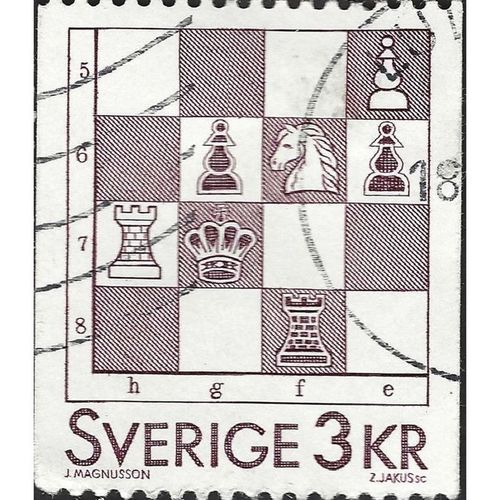 SWEDEN, Chess, violet 1985, 3Kr, #4