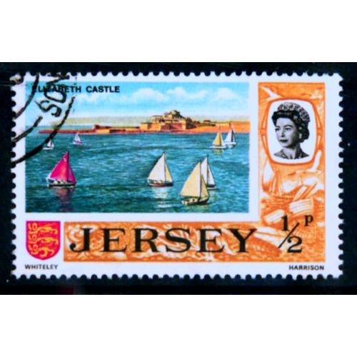 JERSEY 1971 SG 42 1/2p ELIZABETH CASTLE FINE USED #2