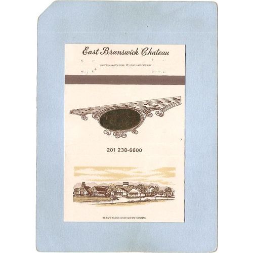New Jersey East Brunswick Matchcover The East Brunswick Chateau 678 Cranbu~3378