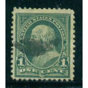 Used 279 1c Benjamin Franklin Fine M04578