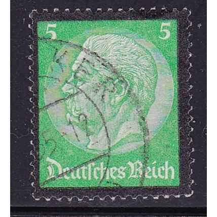 GERMANY 3RD REICH 1934 HINDENBERG MEMORIAL 5pf VALUE USED SG546