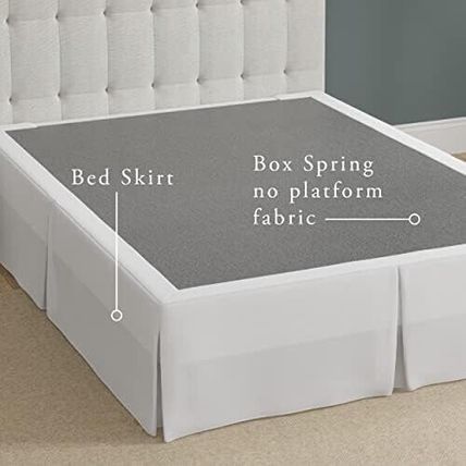 Magic Skirt Wrap Around Bed Skirt-14" Drop-53" X 74"-FULL-WHITE-NEW-SEALED-FAST