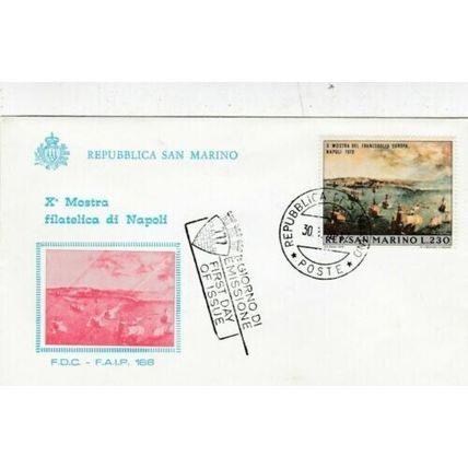 San Marino 1970 Stamp Exhibition FDC special cancel Unaddressed VGC