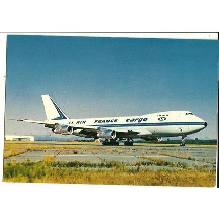 Aviation AIR FRANCE CARGO B747 Postcard (Editions P.I. 410)