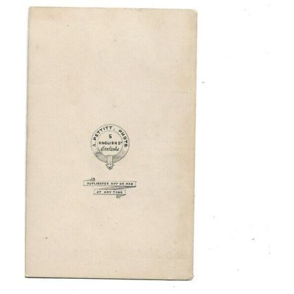 Elegant Lady, Social History, A Pettitt, English St, Carlisle, Cumbria, CDV