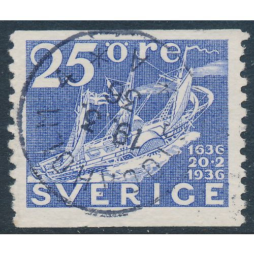 Sweden Facit 250/Scott 255, 25ö pale ultra Postal Service Anniversary, F-VF used